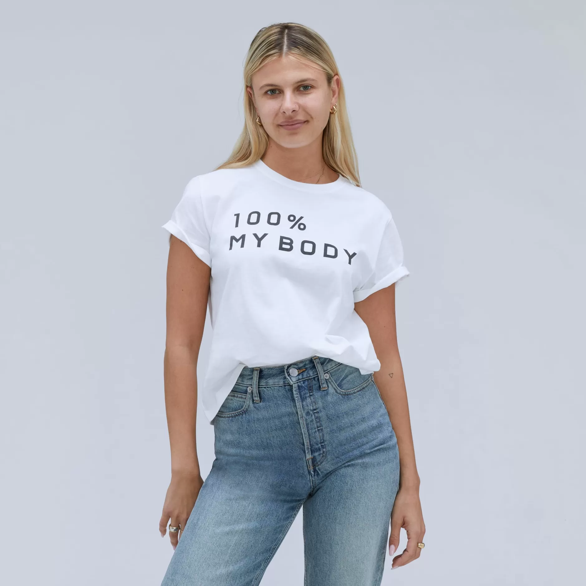 Outlet The 100% My Body Crew Women Tees & Tanks