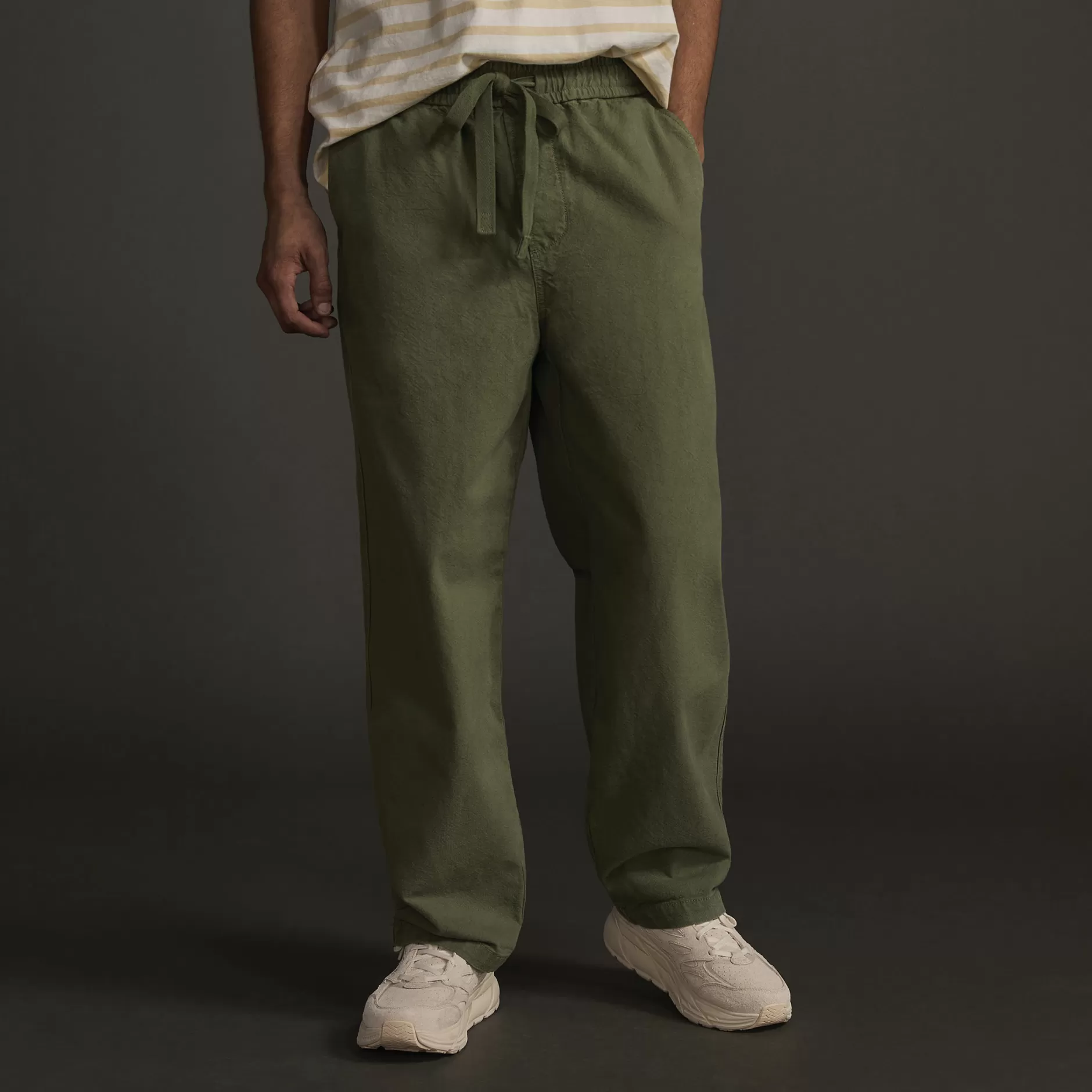 Clearance The Canvas Organic Cotton Drawstring Pant Men Pants