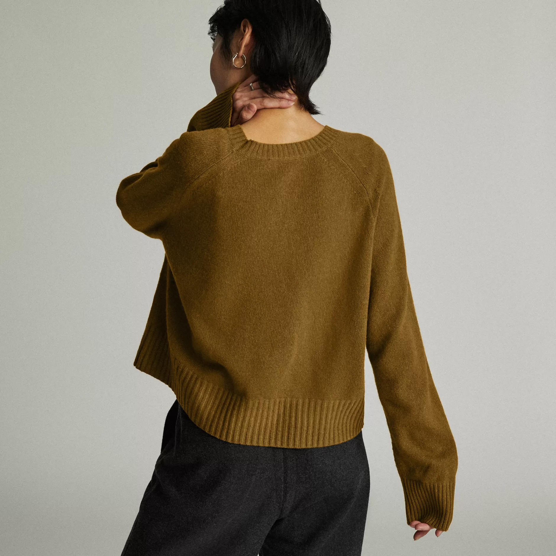 Fashion The Cashmere Boxy Crew Women Sweaters