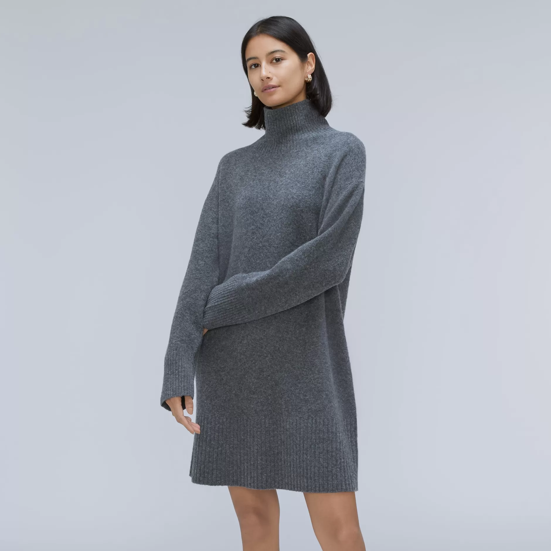 Cheap The Cozy Stretch Turtleneck Dress Women Loungewear