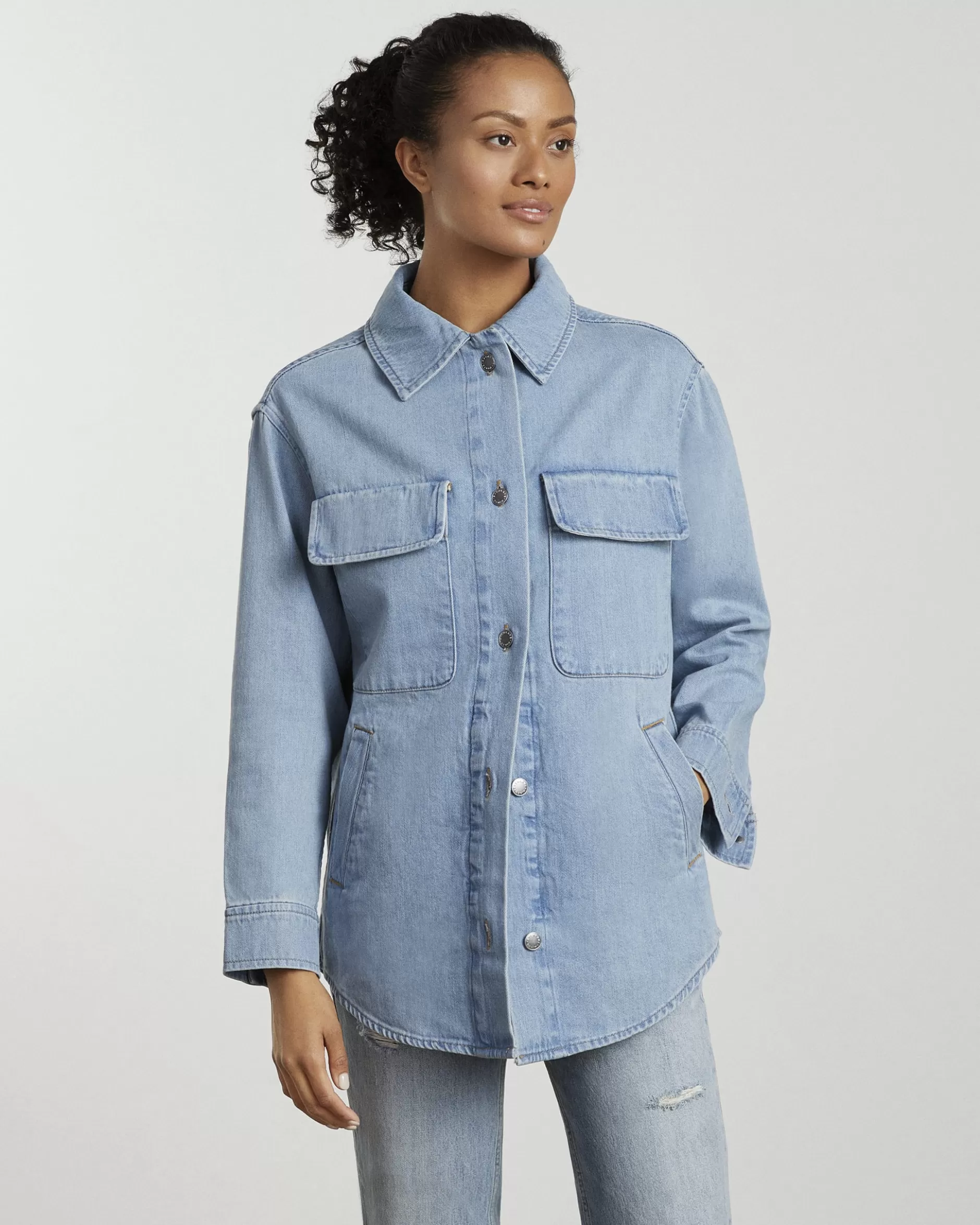 Clearance The Denim Shirt Jacket Women Coats & Jackets