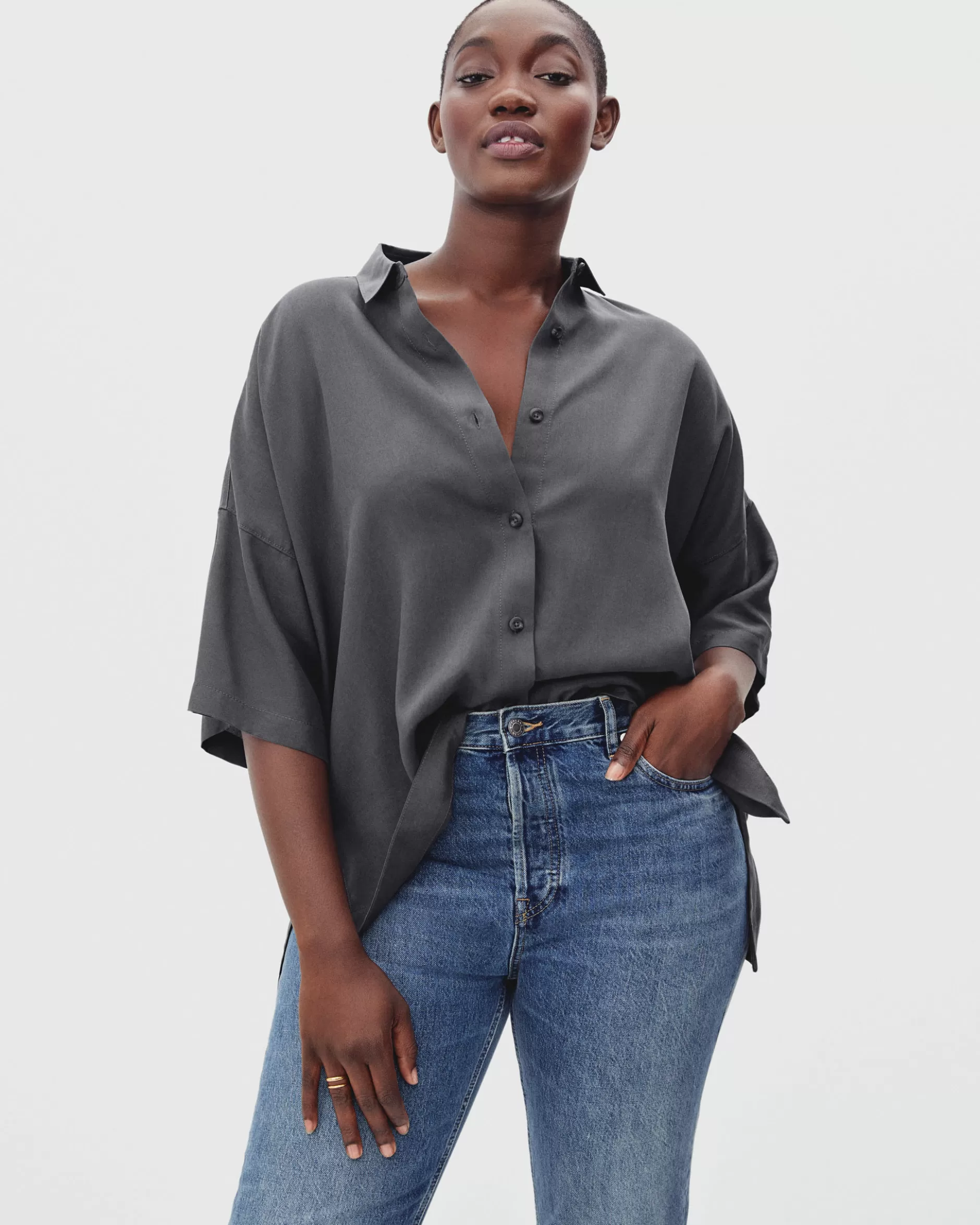 Sale The Drapey Square Shirt Women Tops & Shirts