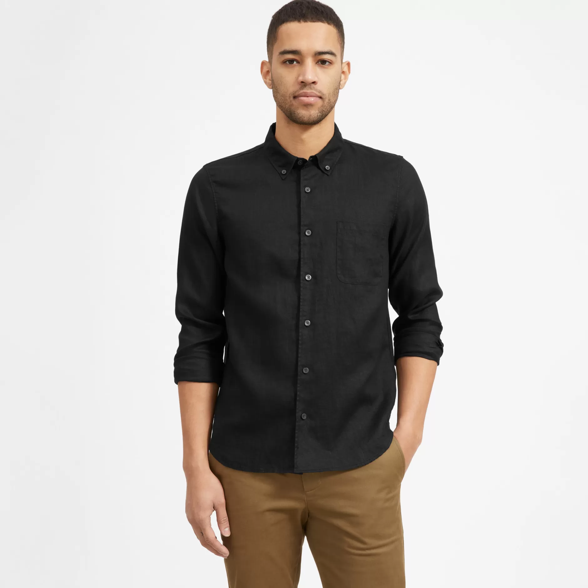 Online The Linen Standard Fit Shirt Men Shirts