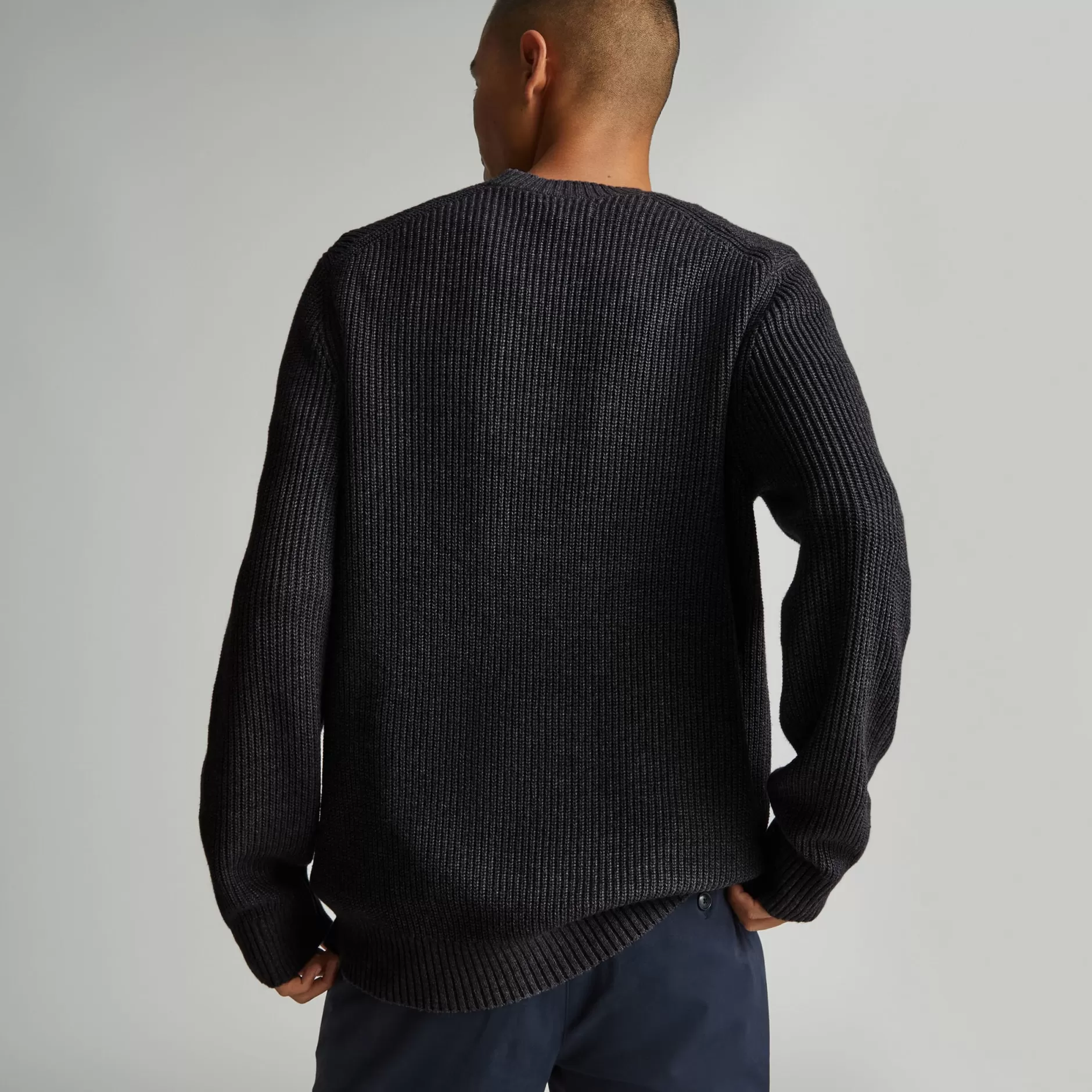 Discount The No-Sweat Ribbed Crew Men Sweaters