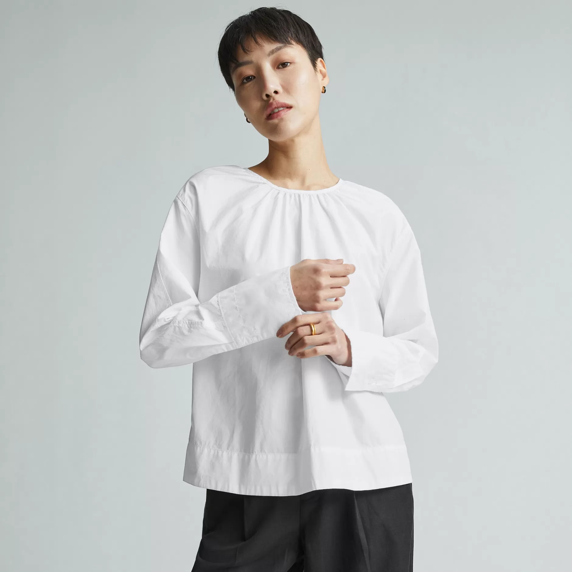 Fashion The Poplin Breeze Shirt Women Tops & Shirts