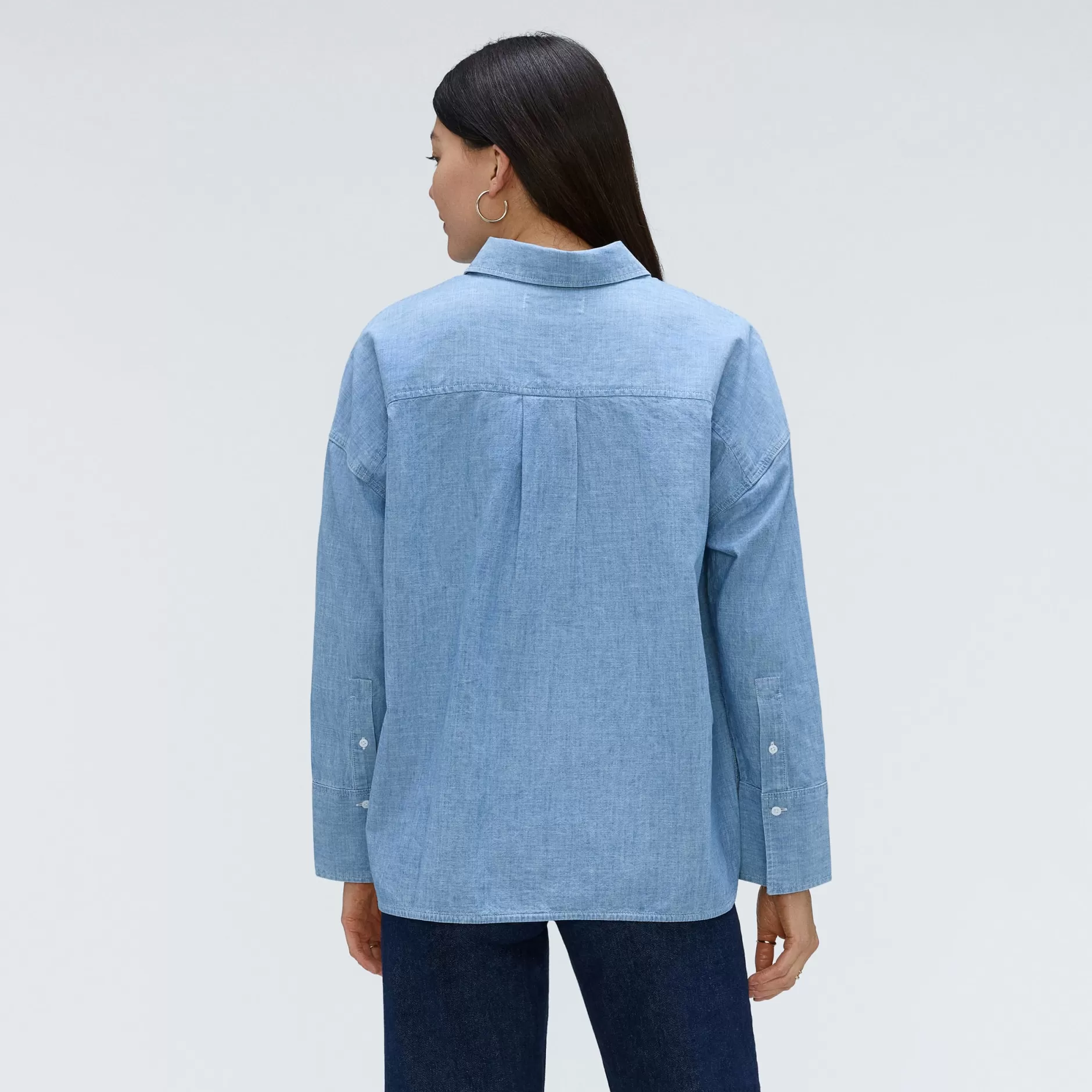 Store The Rechambray Boxy Shirt Women Tops & Shirts