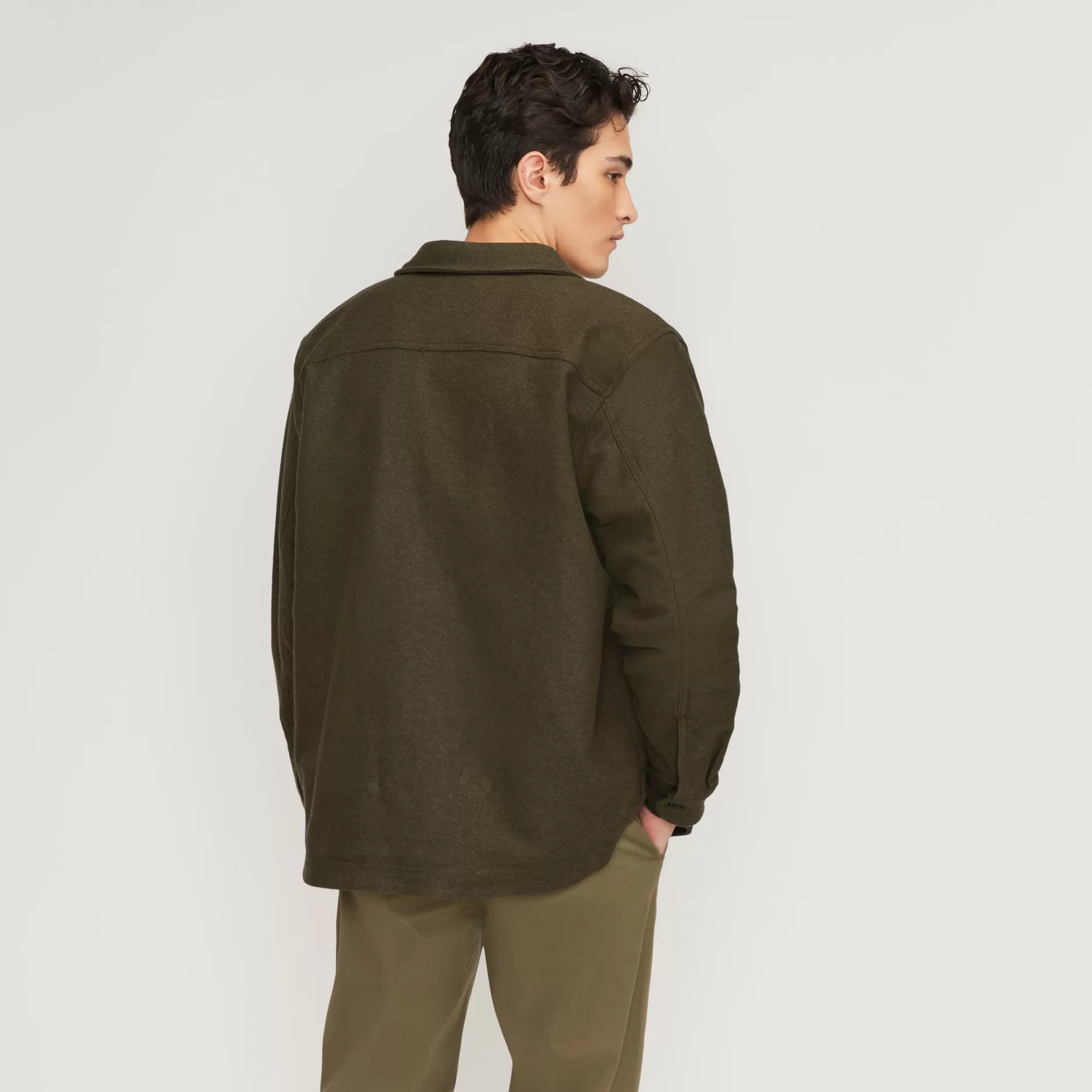 Shop The Renew Fleece-Lined Heavyweight Overshirt Men Jackets & Coats