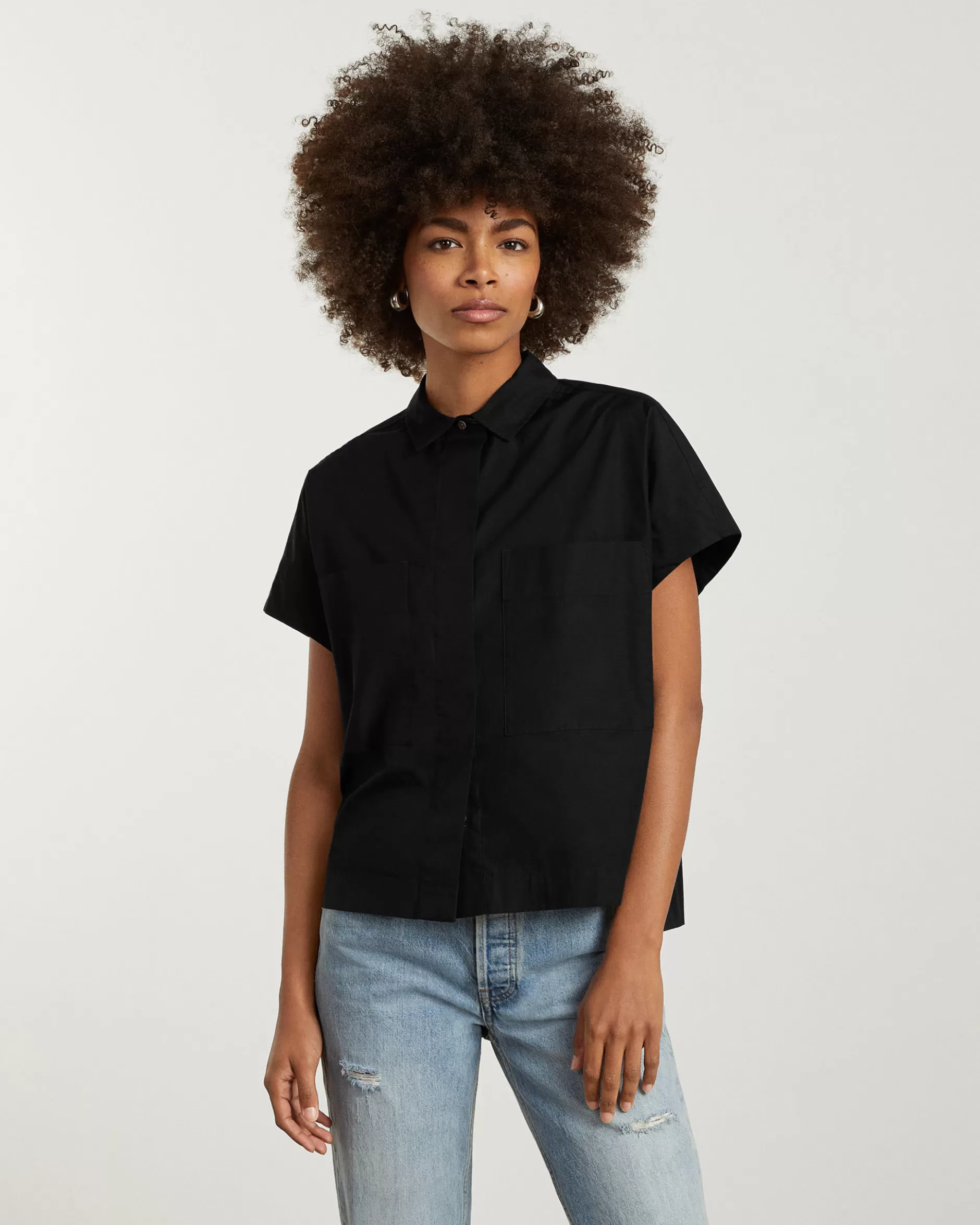 Store The Short-Sleeve Box Shirt Women Tops & Shirts