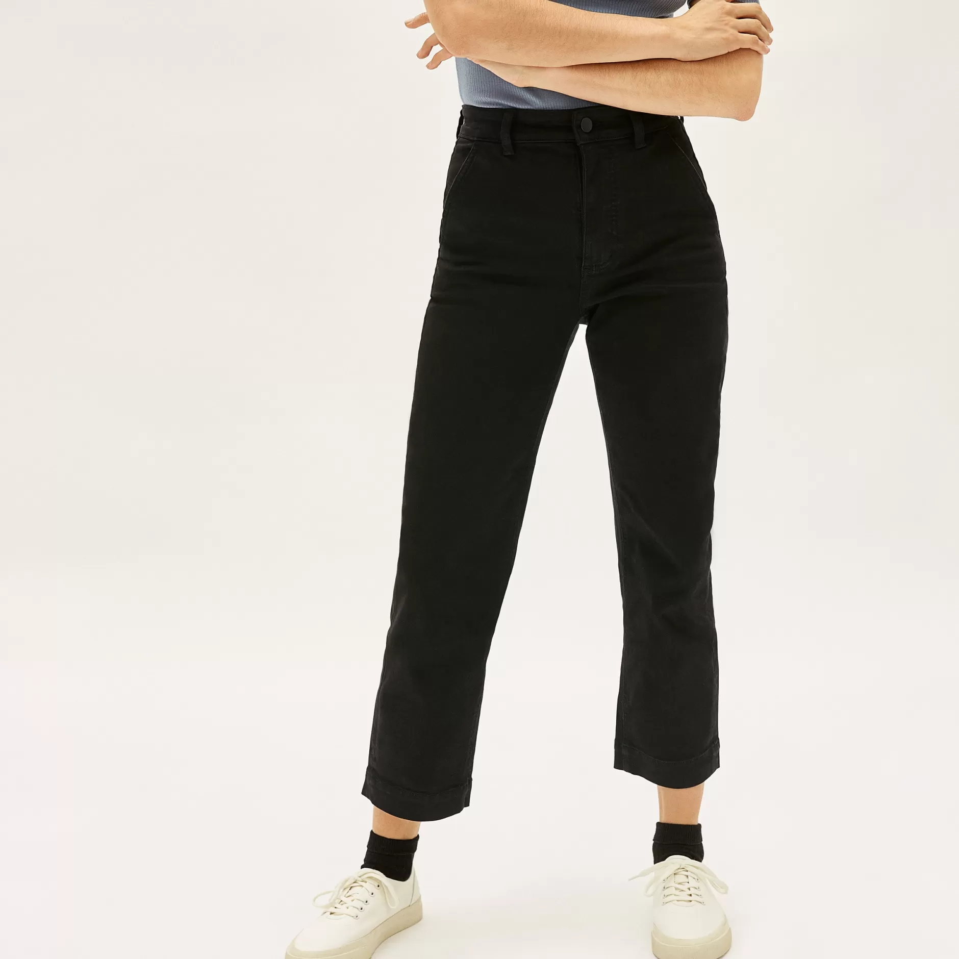 Cheap The Straight-Leg Crop Women Pants