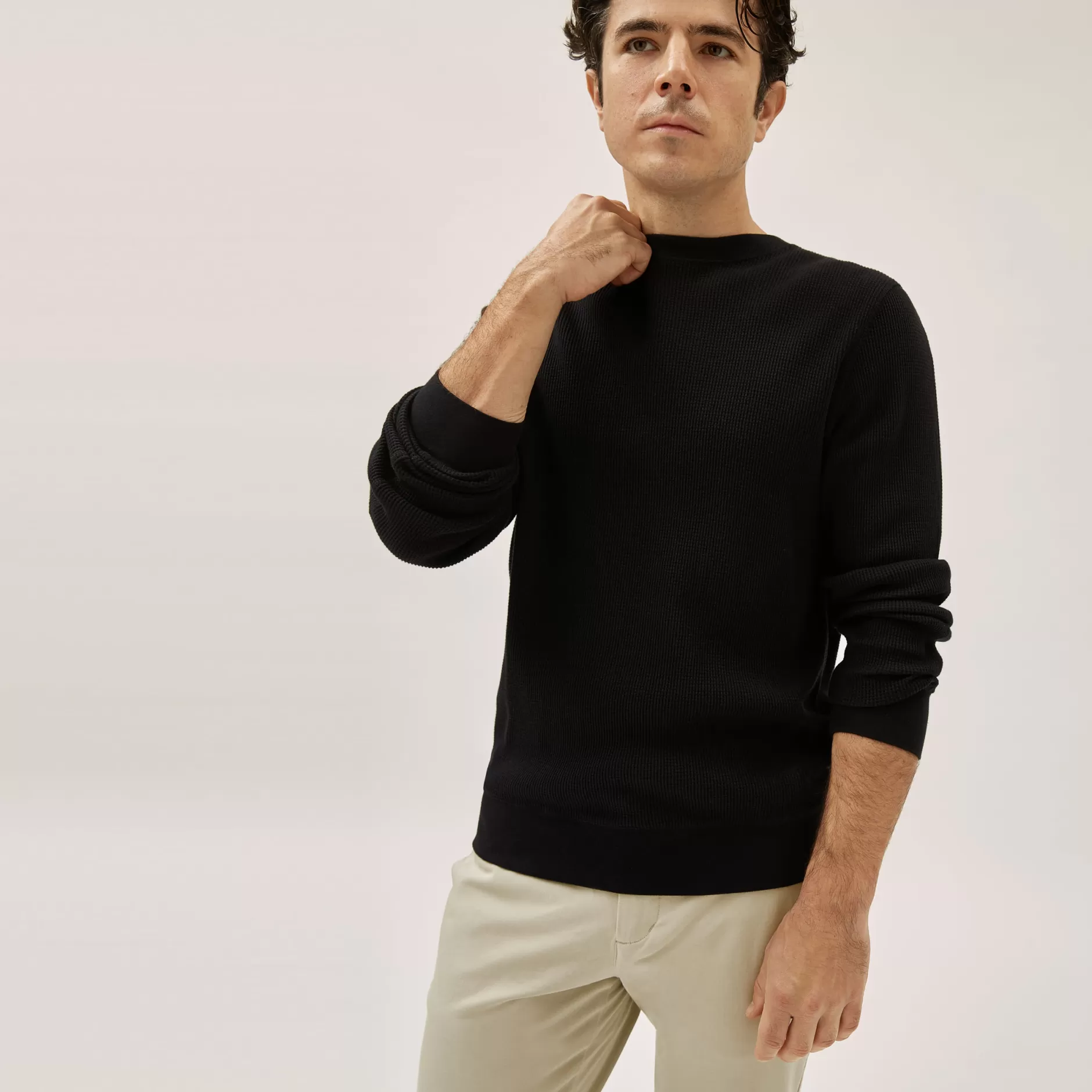 Cheap The Waffle Long-Sleeve Crew Tee Men Loungewear